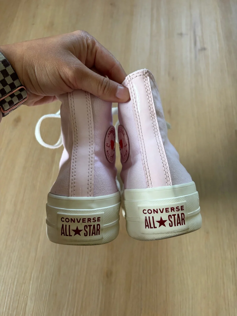 Converse Pink High-Top Canvas Sneakers